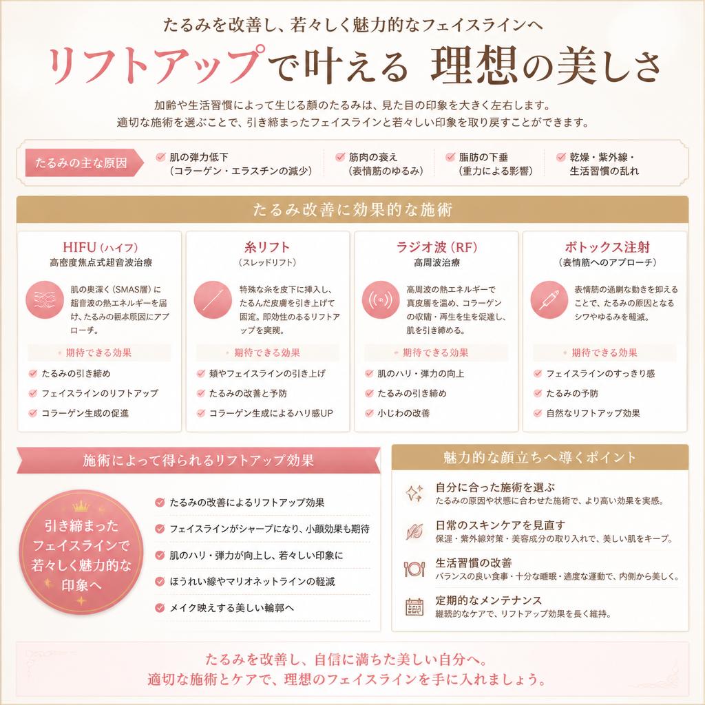 リフトアップとたるみ改善