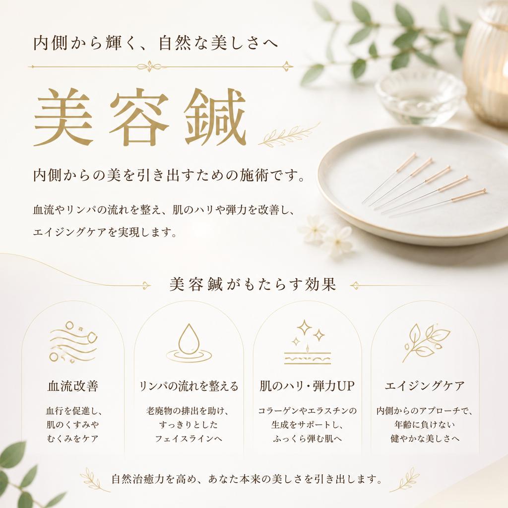 美容鍼でのアンチエイジング