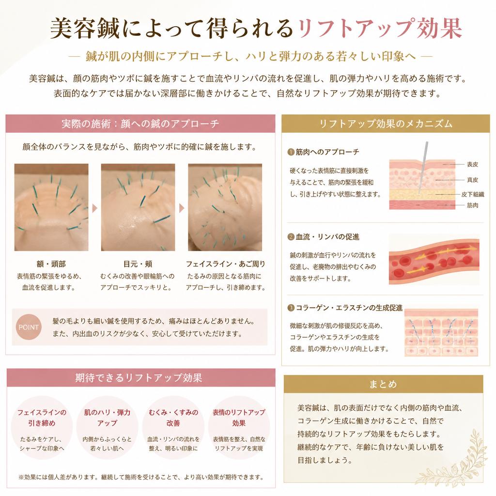 リフトアップと美容鍼の相乗効果