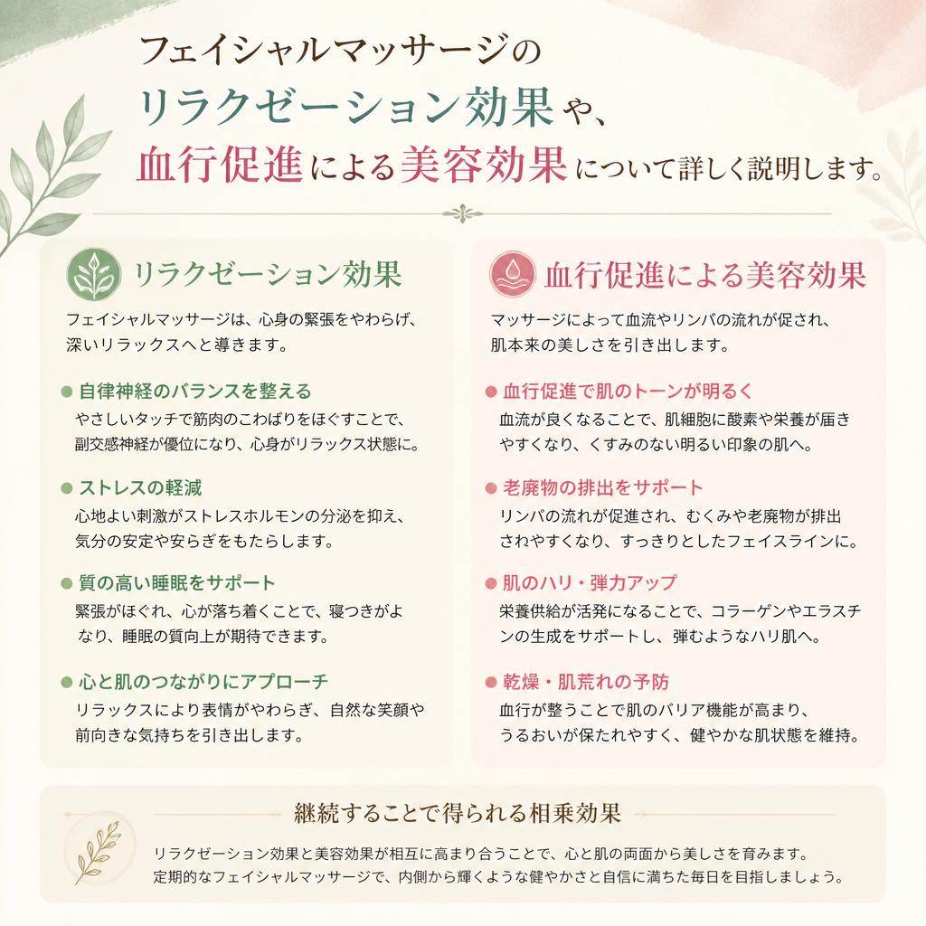 4. フェイシャルマッサージのメカニズム