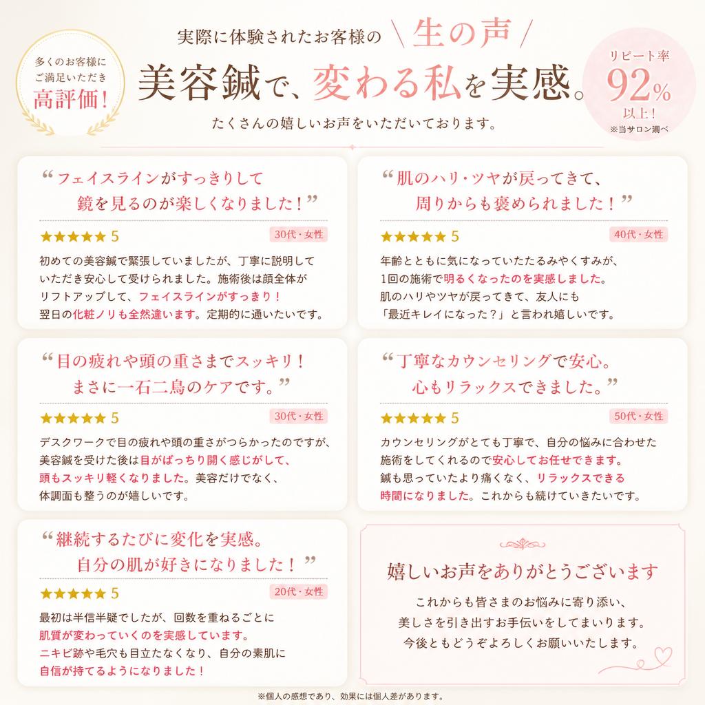 お客様の口コミ一覧