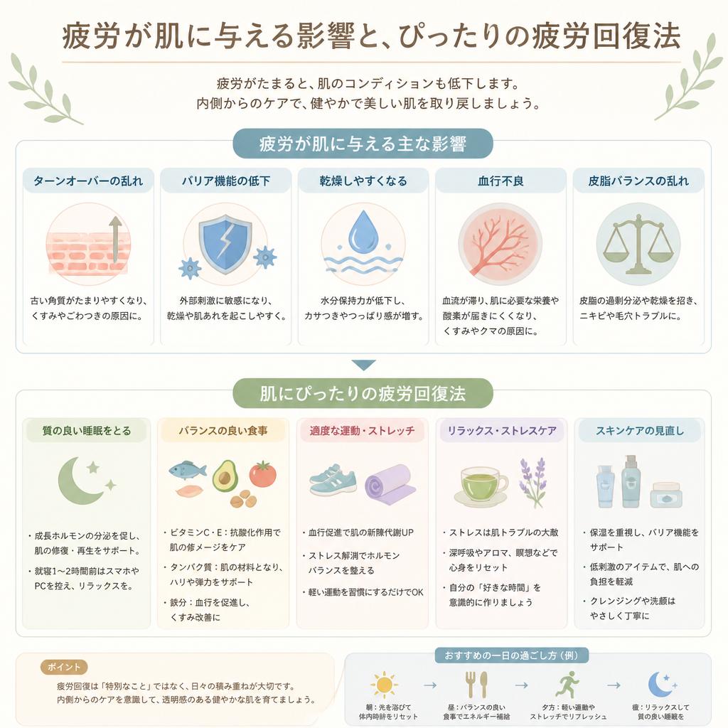 5. 疲労回復と肌の健康の関係