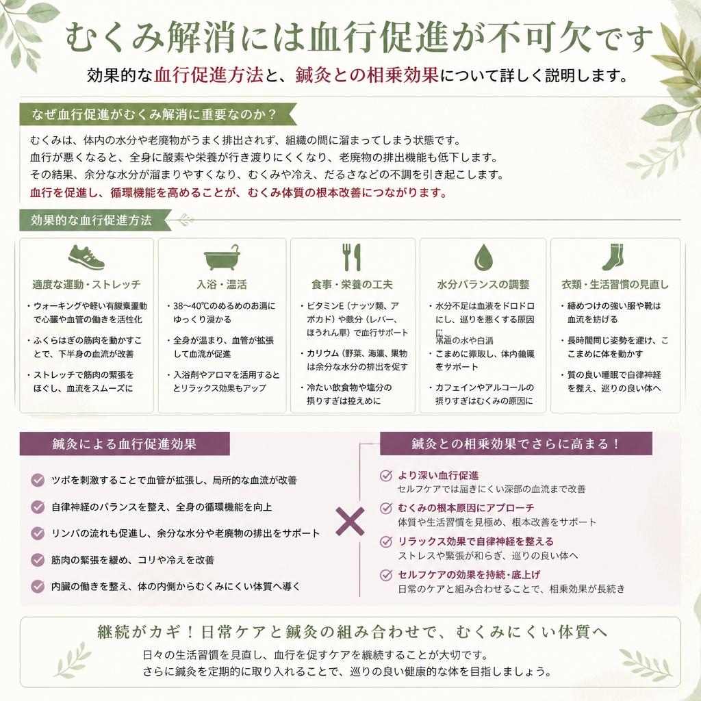 血行促進とそのポイント