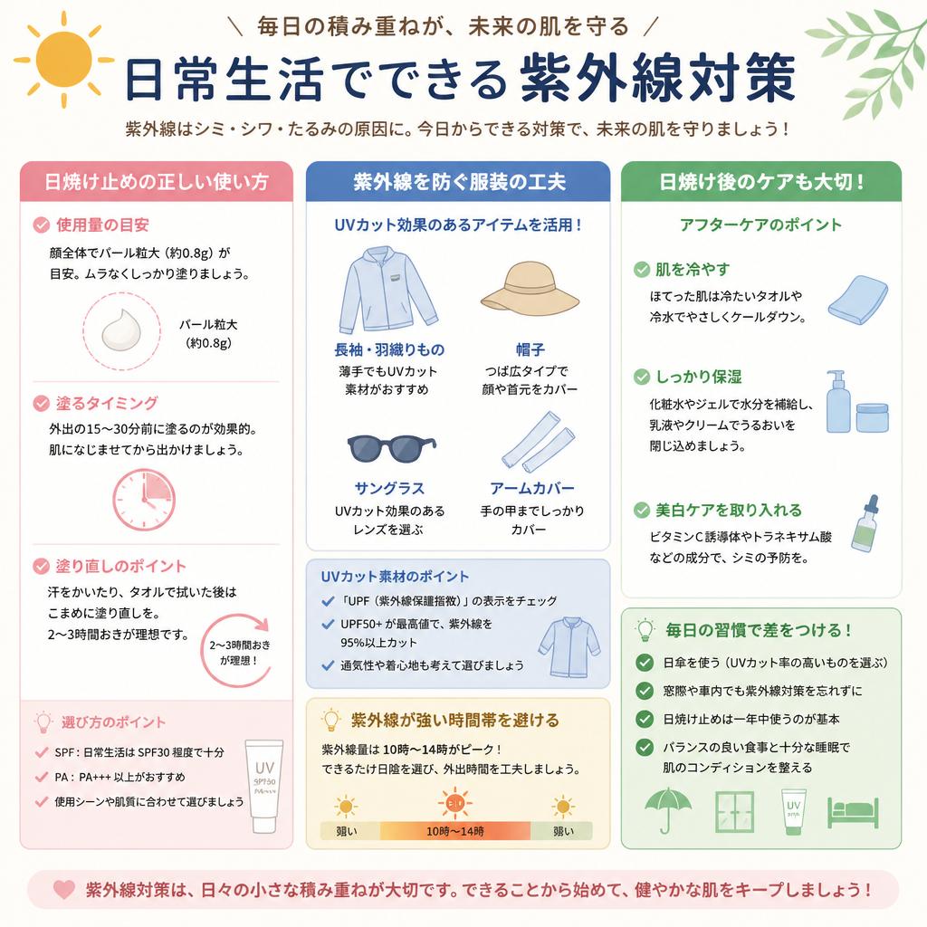 効果的な紫外線対策